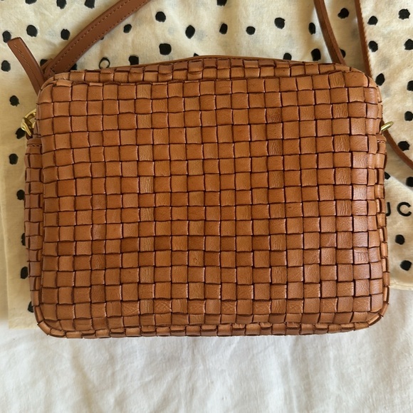 Clare V Midi Sac Natural Woven Checkered NWOT - Picture 2 of 5
